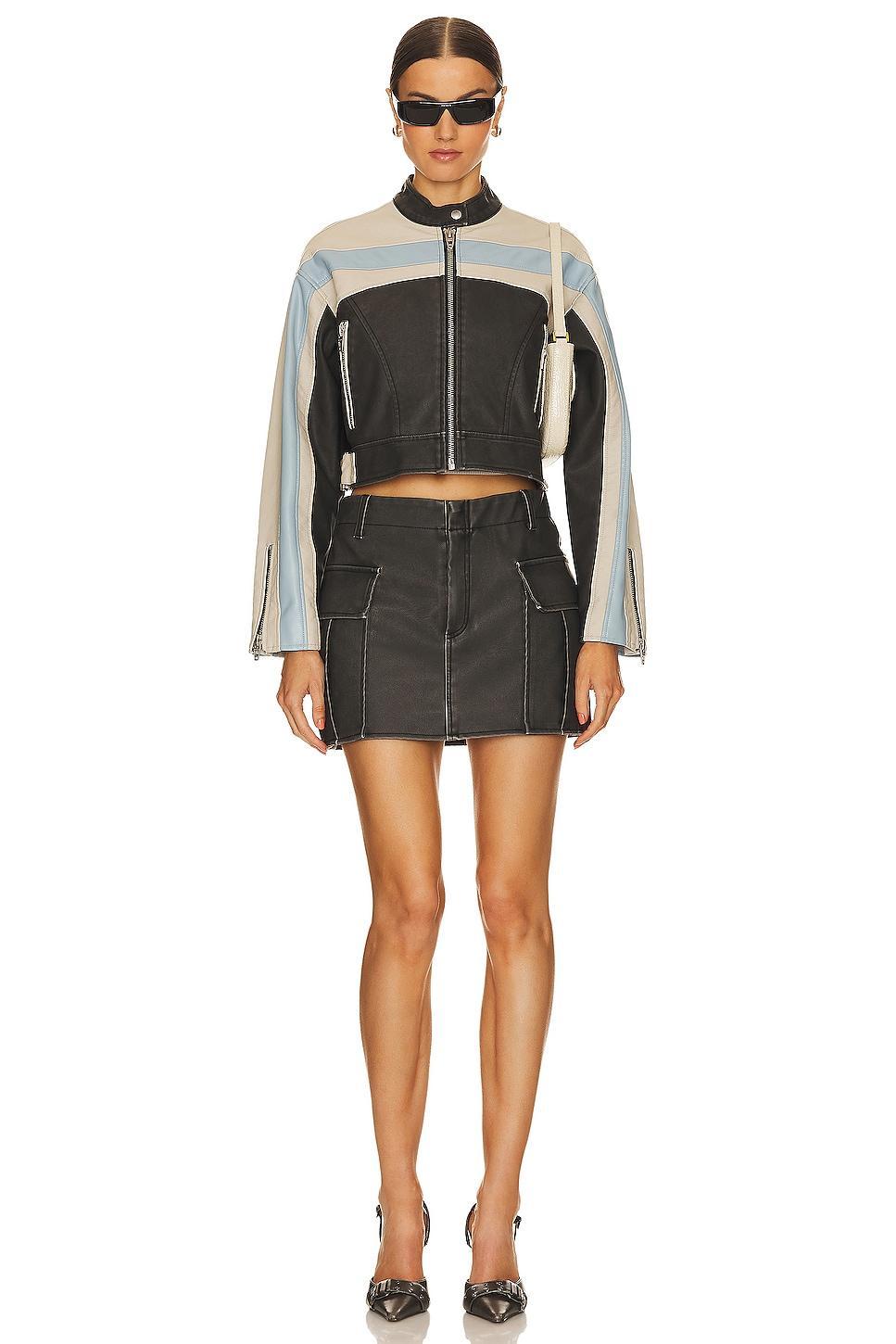 Faux Leather Mini Skirt BLANKNYC Product Image