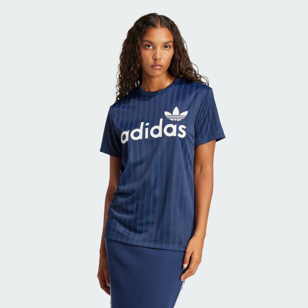 adidas Linear Graphic Boyfriend Tee Off White 2XS Womens Product Image