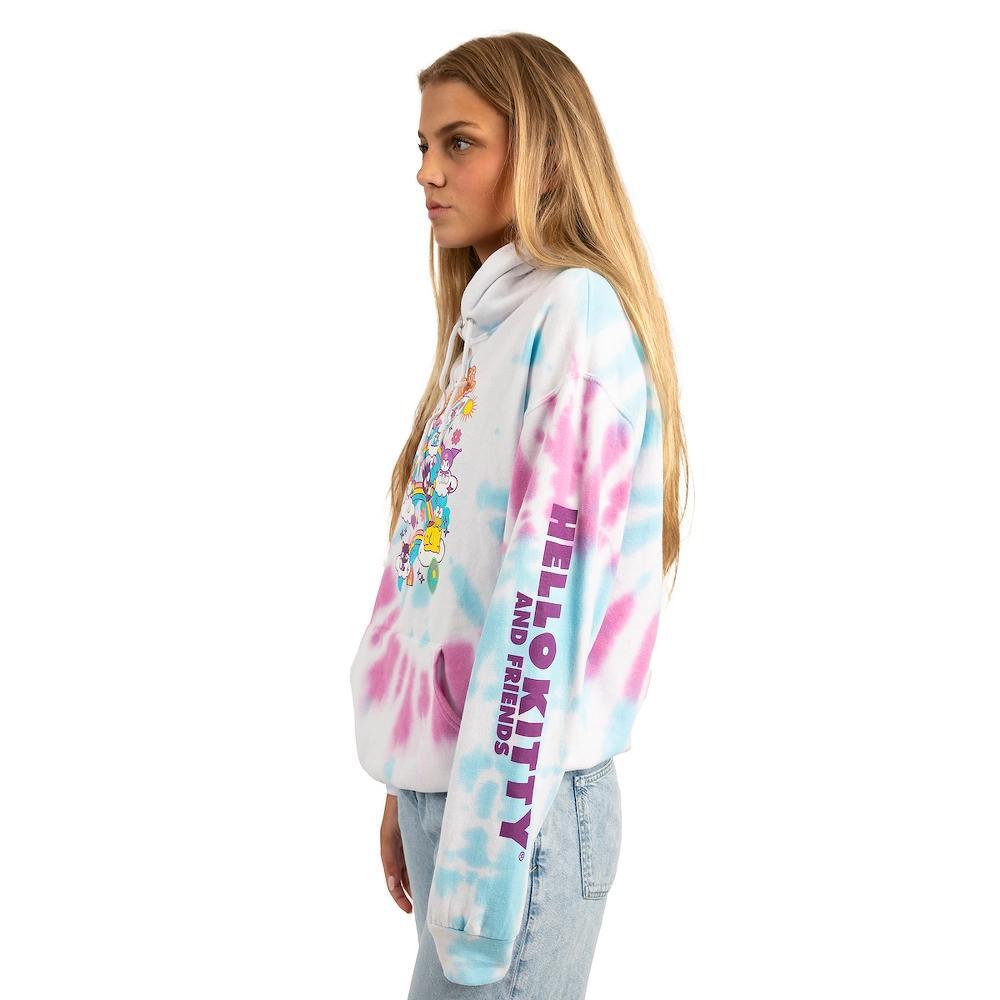 Hello Kitty Characters Spiral Wash Womens Hoodie Product Image