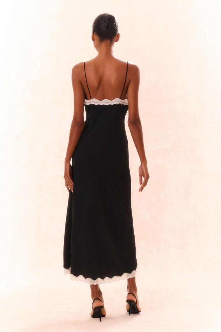 Manuela Bow Slip Maxi Dress Product Image