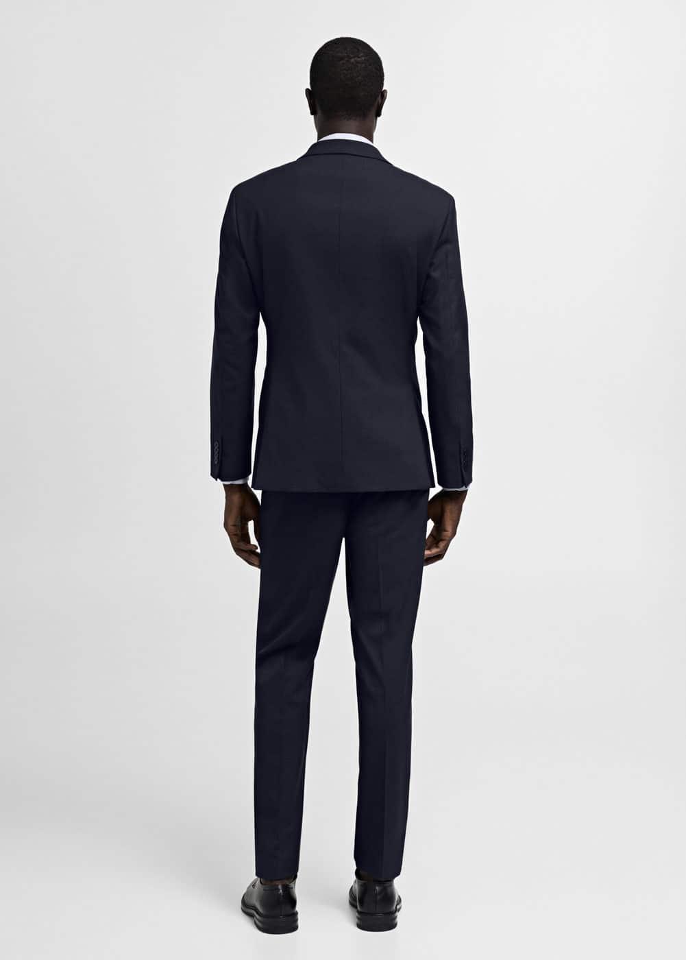 Stretch-fabric slim-fit suit blazer - Men | MANGO USA Product Image
