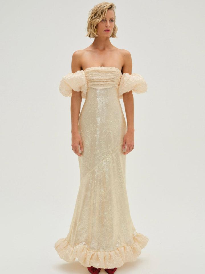 Kessie Maxi Dress — Ivory Product Image