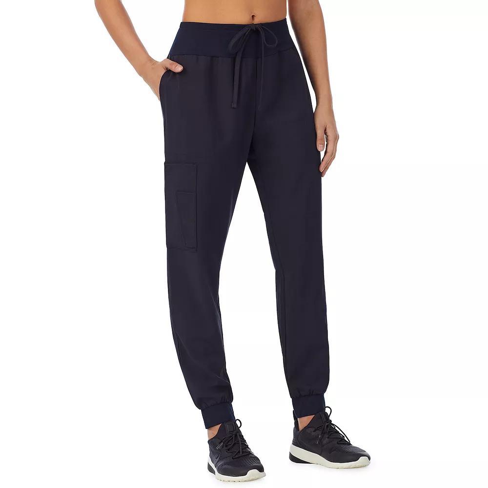 Petite Cuddl Duds® Scrubs Jogger Pants With 3 Pockets, Women's, Size: XL Petite, Black Product Image
