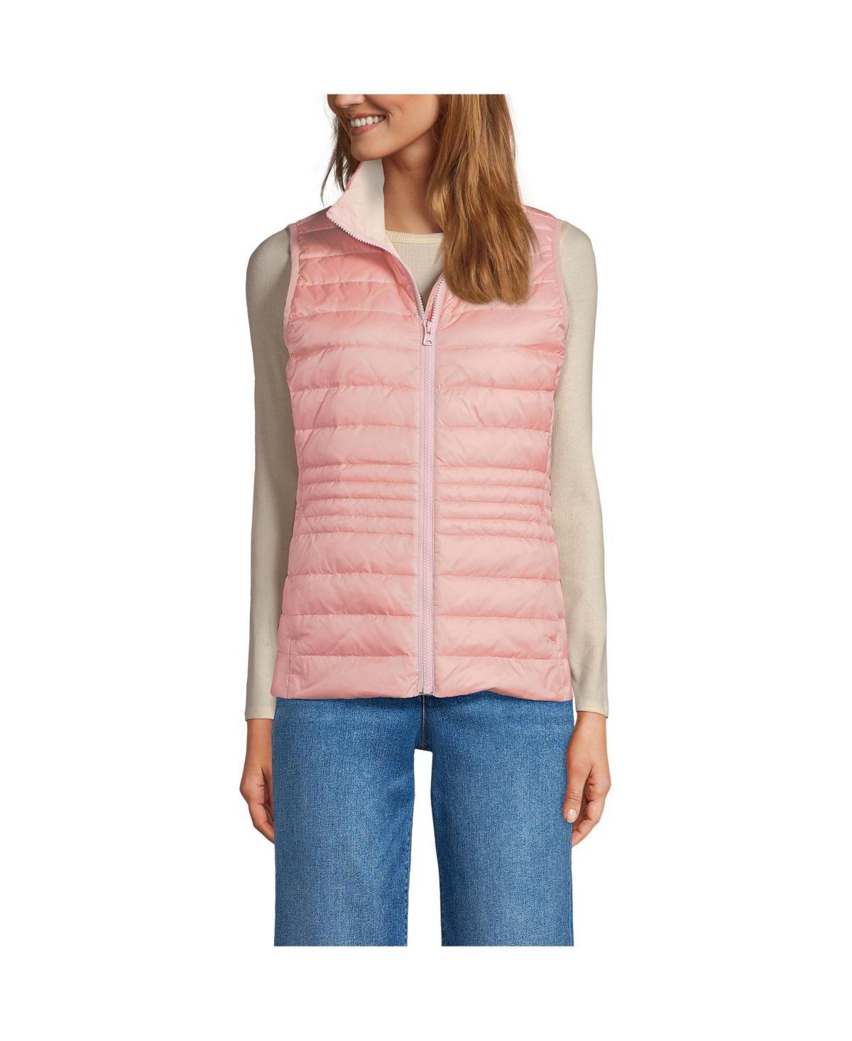 Women's Lands' End Wanderweight Packable Down Vest, Size: Small, Deep  Blue Product Image