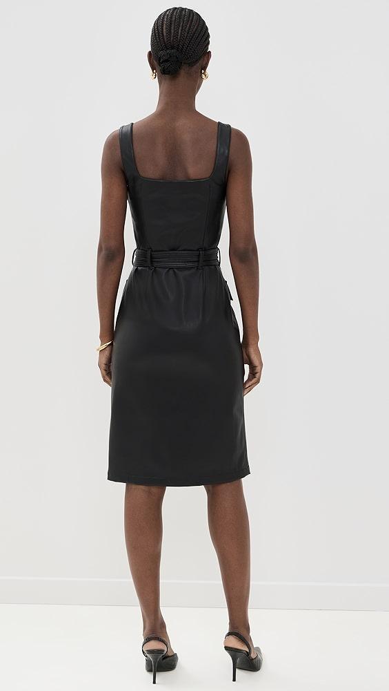 L'AGENCE Idy Button Front Tank Dress | Shopbop Product Image