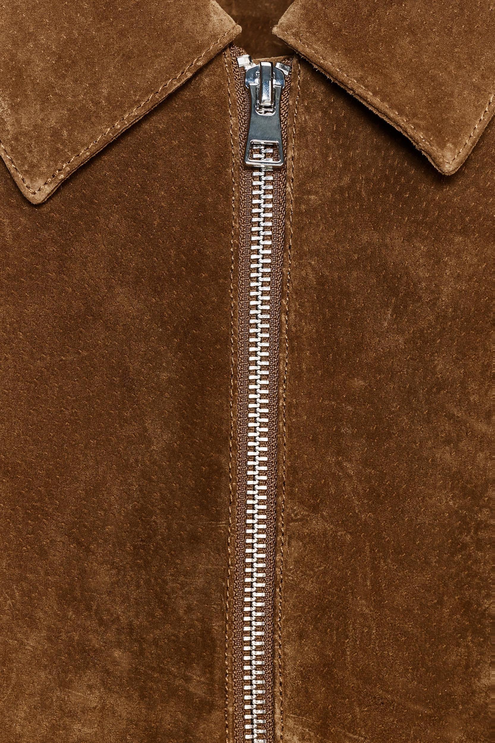 100% LEATHER SHORT JACKET Product Image