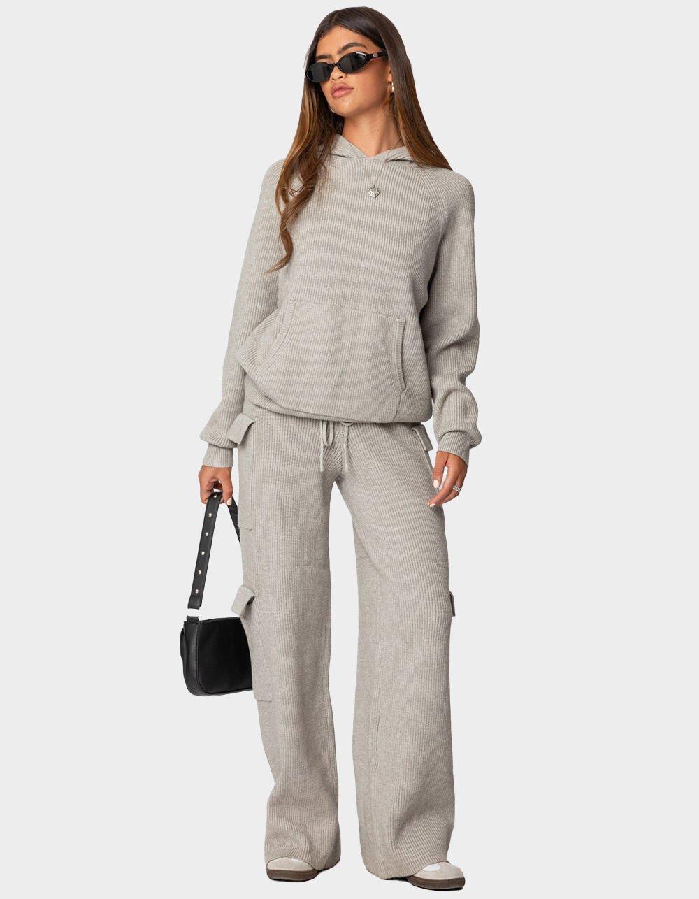 EDIKTED Wynter Knit Cargo Pants Product Image
