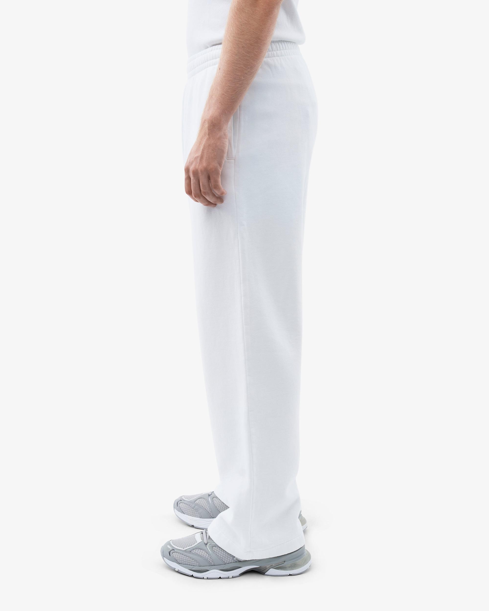 Organic Straight Leg Sweatpants - Optical White Product Image