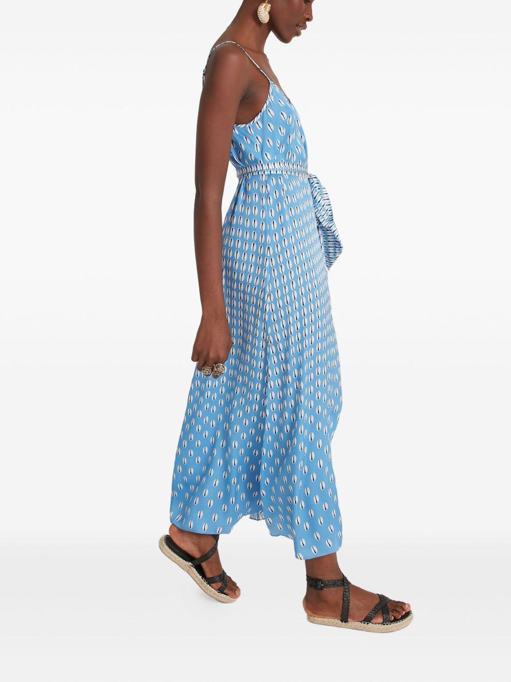 Cowrie print slip midi dress Product Image