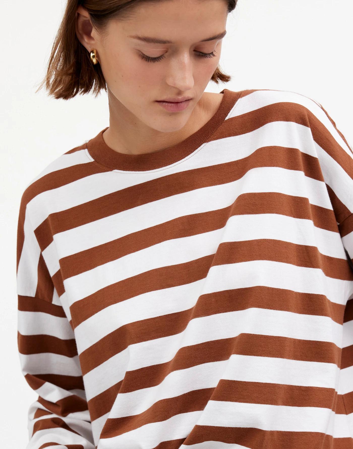 Oversized Long-Sleeve Crewneck Tee Product Image