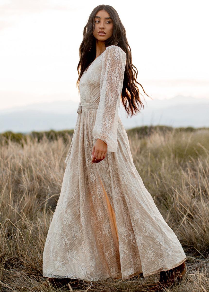 Haley Dress in Sand Female Product Image