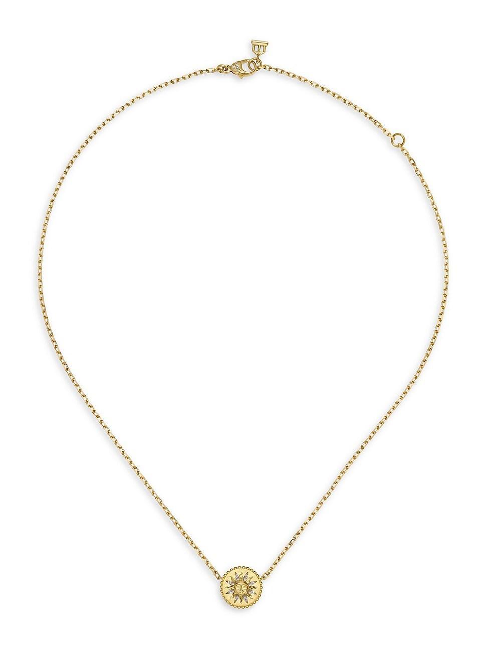 Temple St. Clair 18K Yellow Gold Diamond Orbit Pendant Necklace, 16-18 Product Image