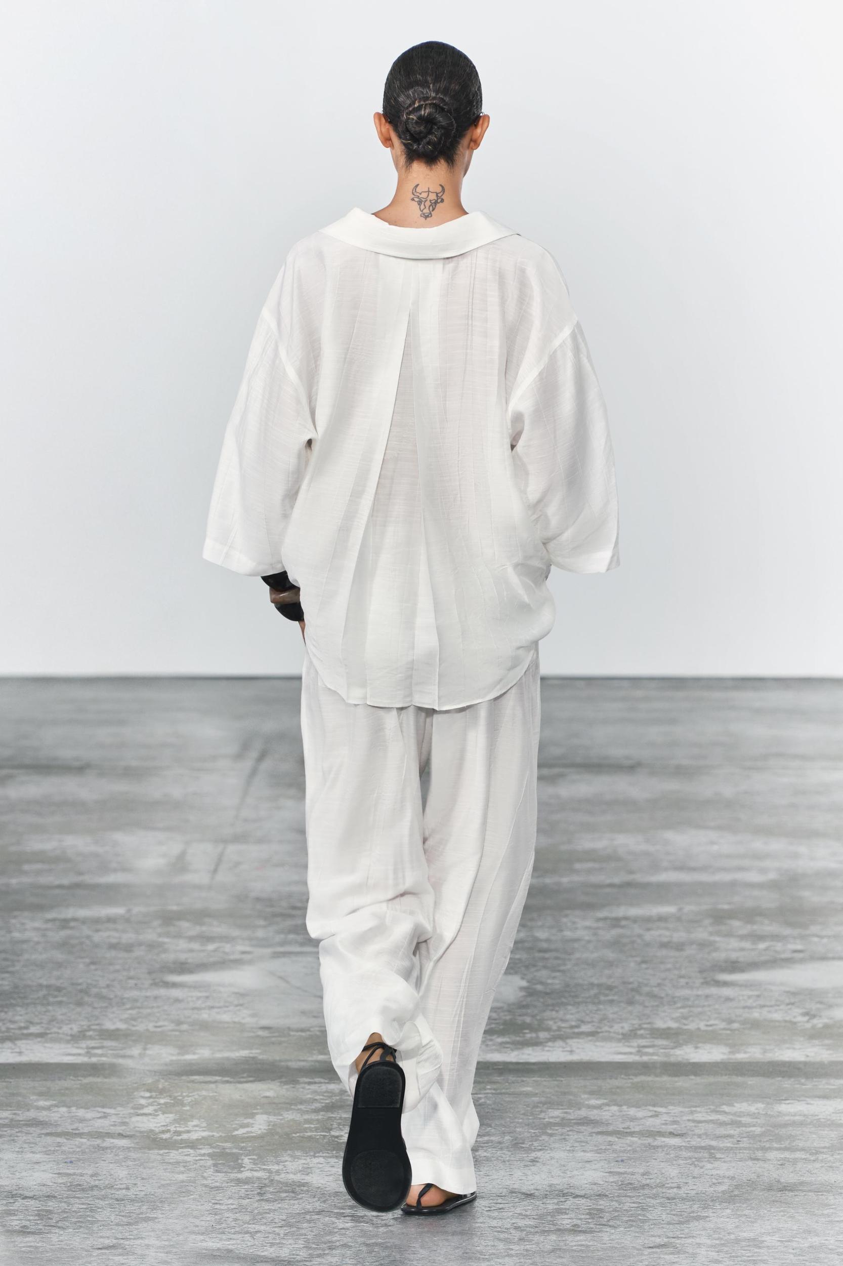 JACQUARD PANTS ZW COLLECTION Product Image