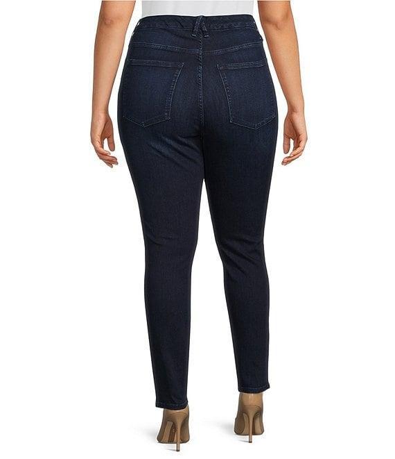 Good American Plus Size Good Legs High Rise Gap-Proof Waistband Stretch Denim Skinny Jeans Product Image