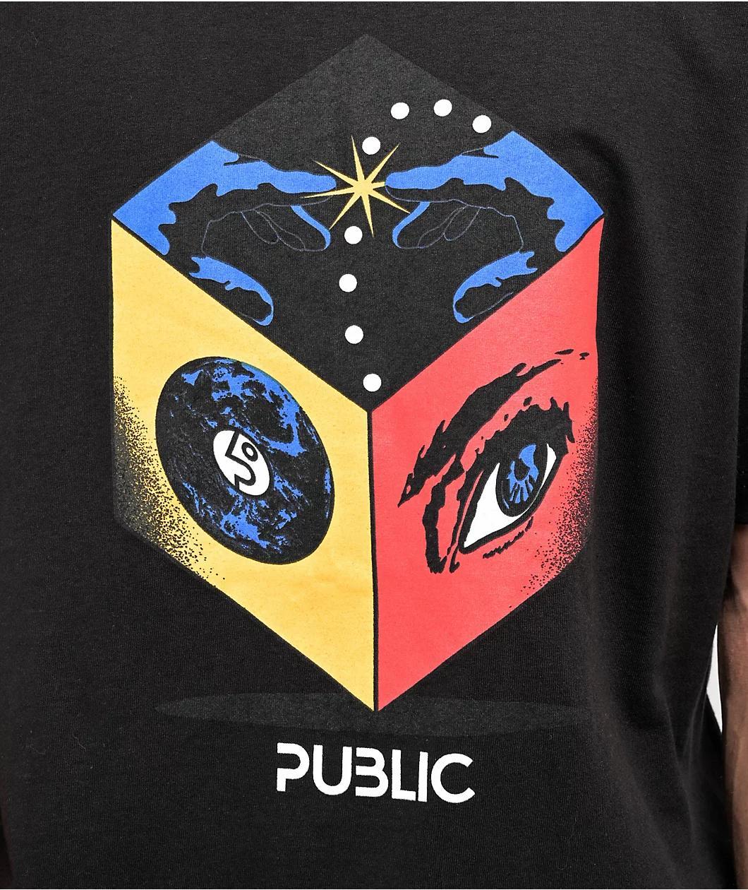 Public Cube Black T-Shirt Product Image