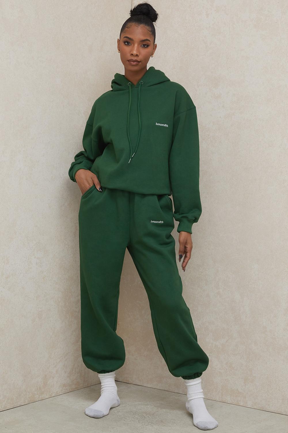 Sky Green Fleece Back Jogging Trousers Product Image