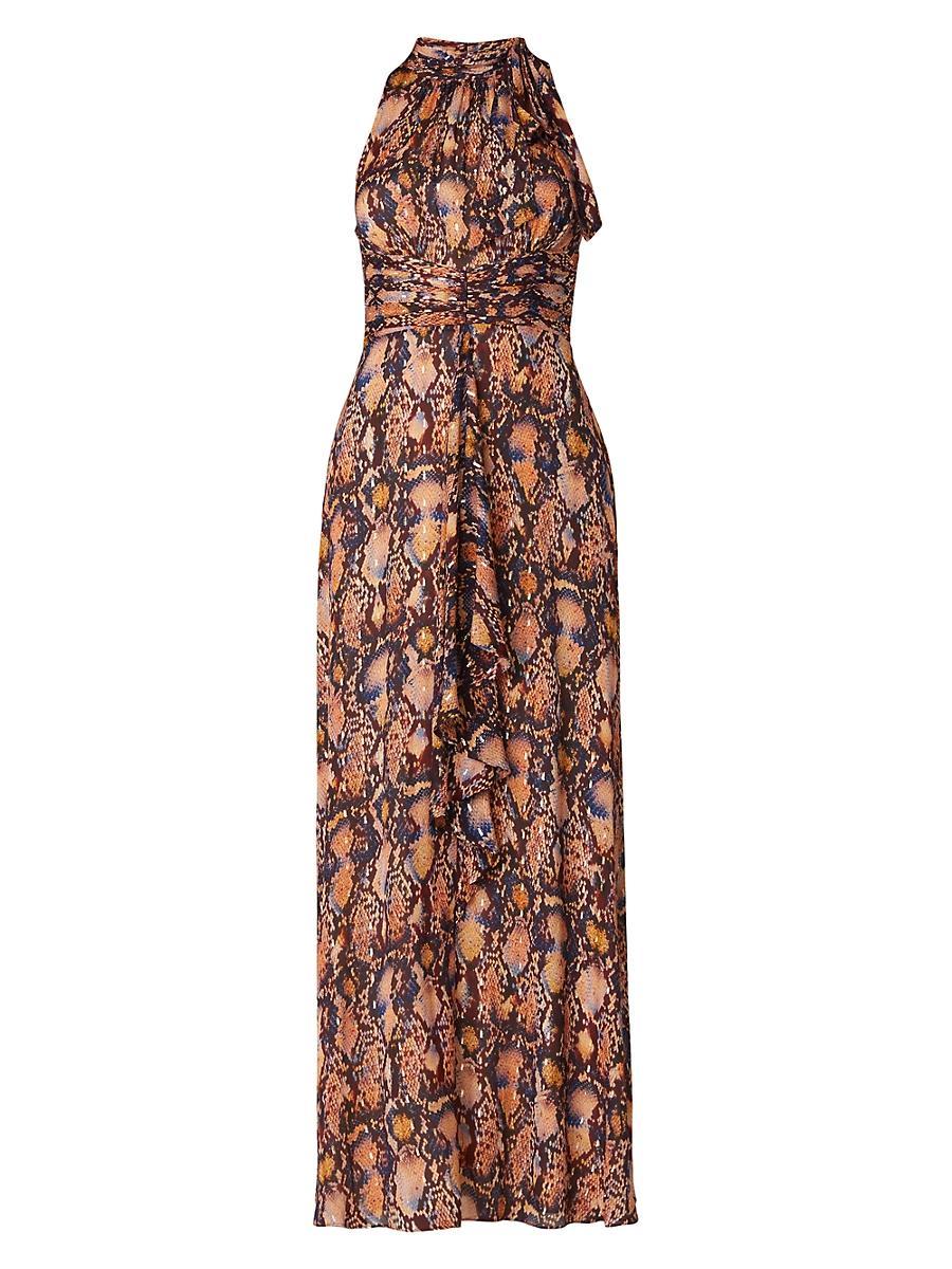 Womens Faye Snakeskin Printed Dress Product Image