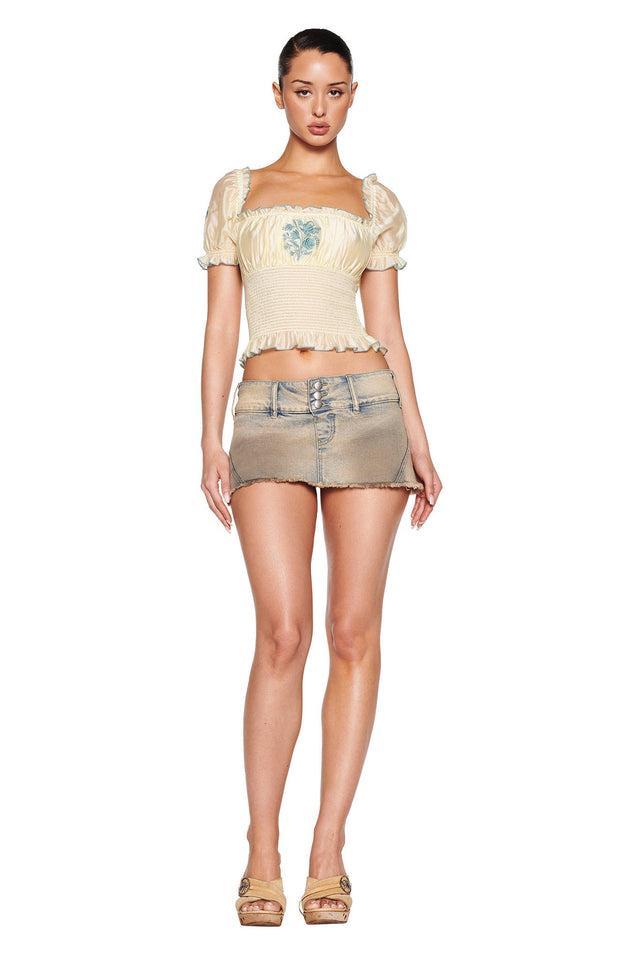 NYKKO SKORT - BEIGE : TAN WASH Product Image