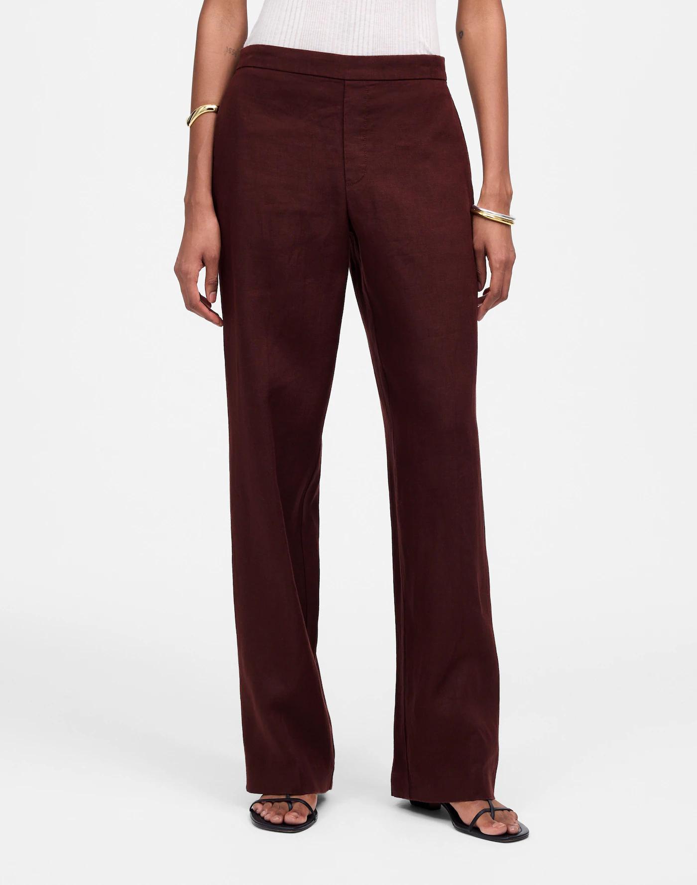 The Easy Pull-On Pant in 100% Linen Product Image