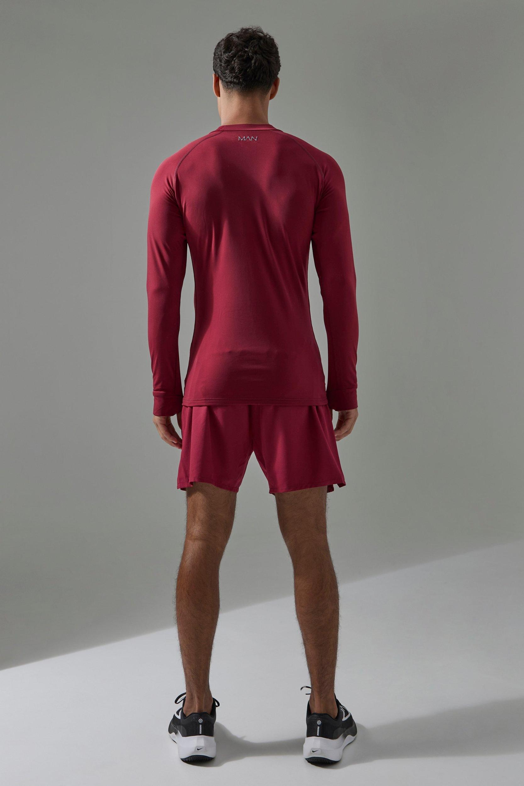 Man Active Long Sleeved High Neck Base Layer | boohooMAN USA Product Image