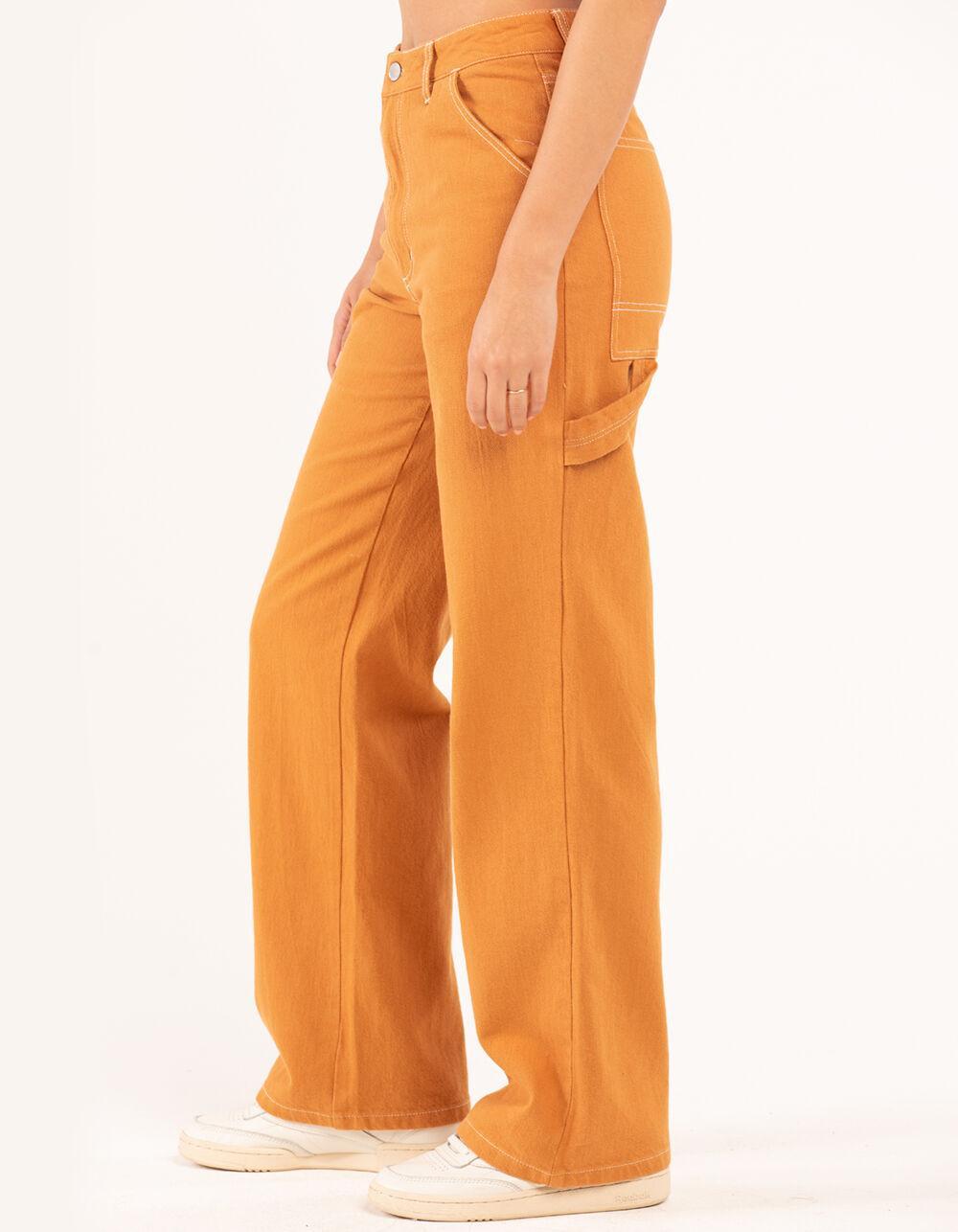 RSQ Womens High Rise Relaxed Carpenter Pants - SADDLE Product Image