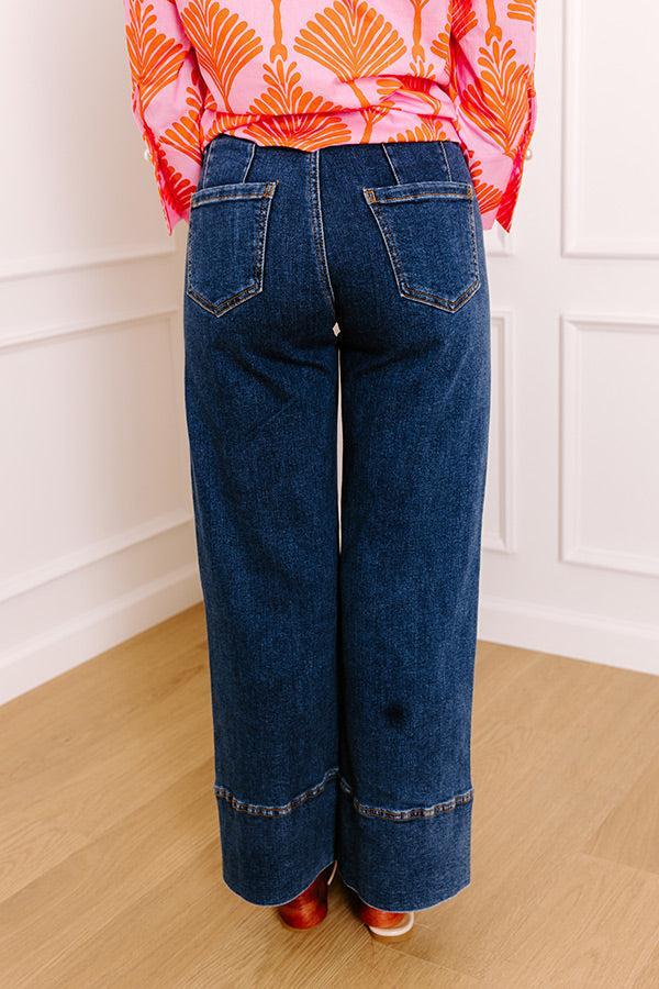 The Zoey Midrise Wide Leg Jean Product Image