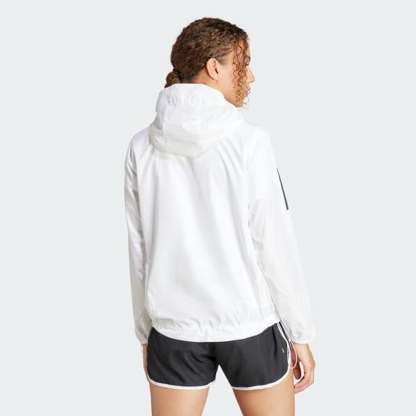 adidas Own The Run Jacket White L Womens Product Image
