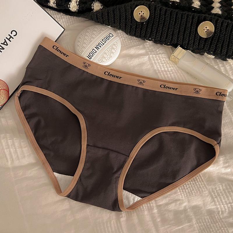 Lettering Bikini Panties Product Image