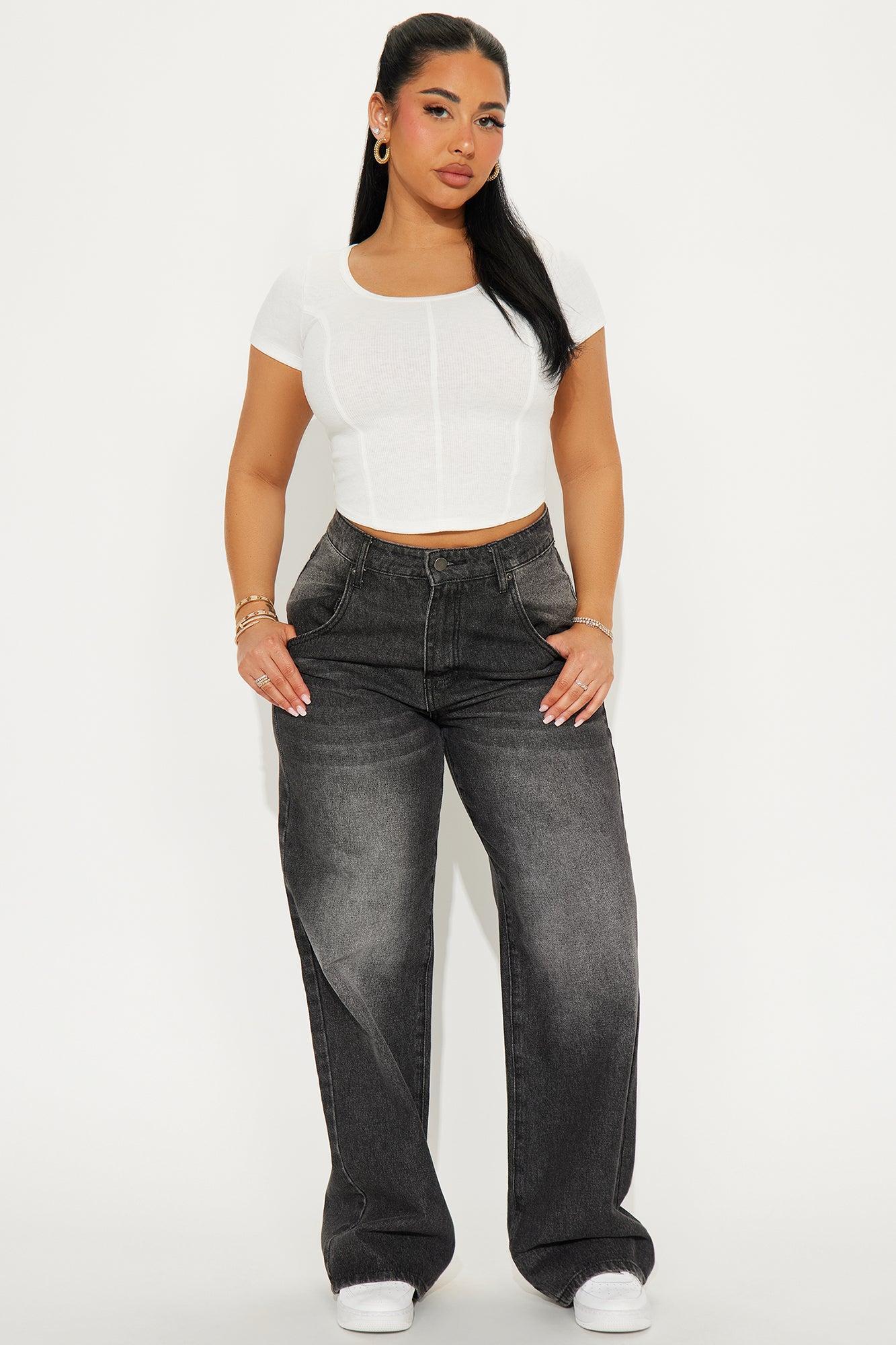 Rosalie Ribbed Short Sleeve Top - White Product Image