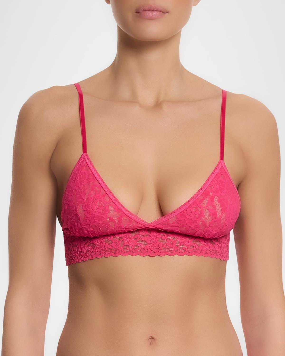 Signature Lace Padded Triangle Bralette Product Image