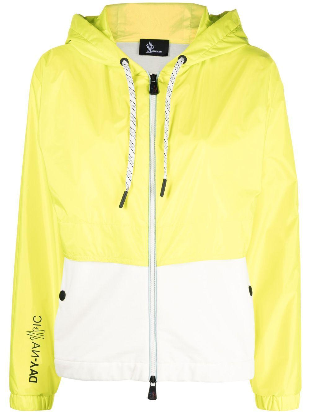 MONCLER Day-namic Two-tone Windbreaker Jacket In White Product Image