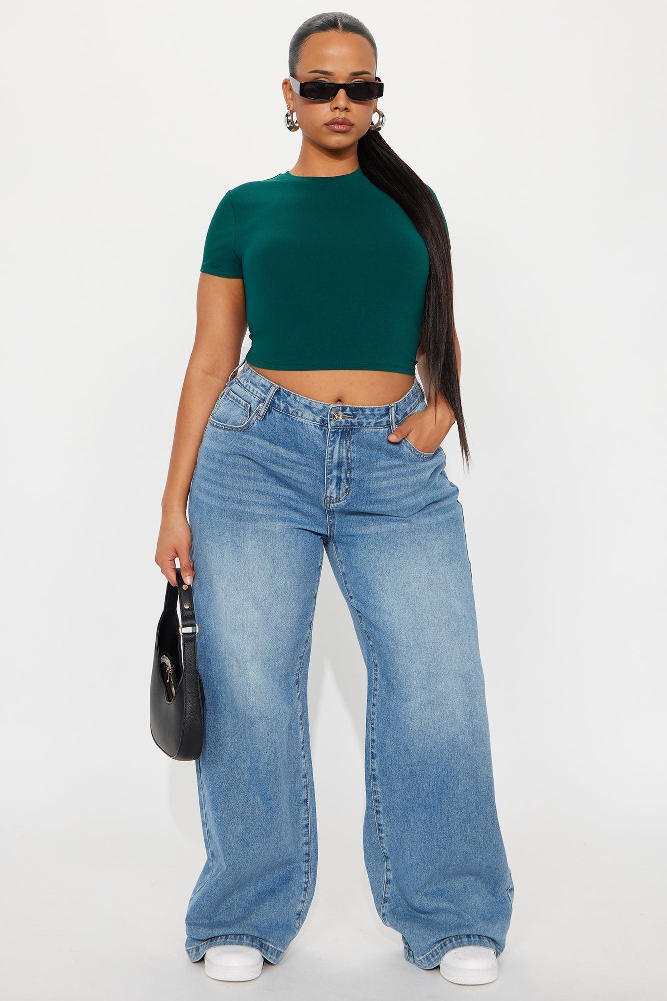 Robin Crop Top - Hunter Green Product Image