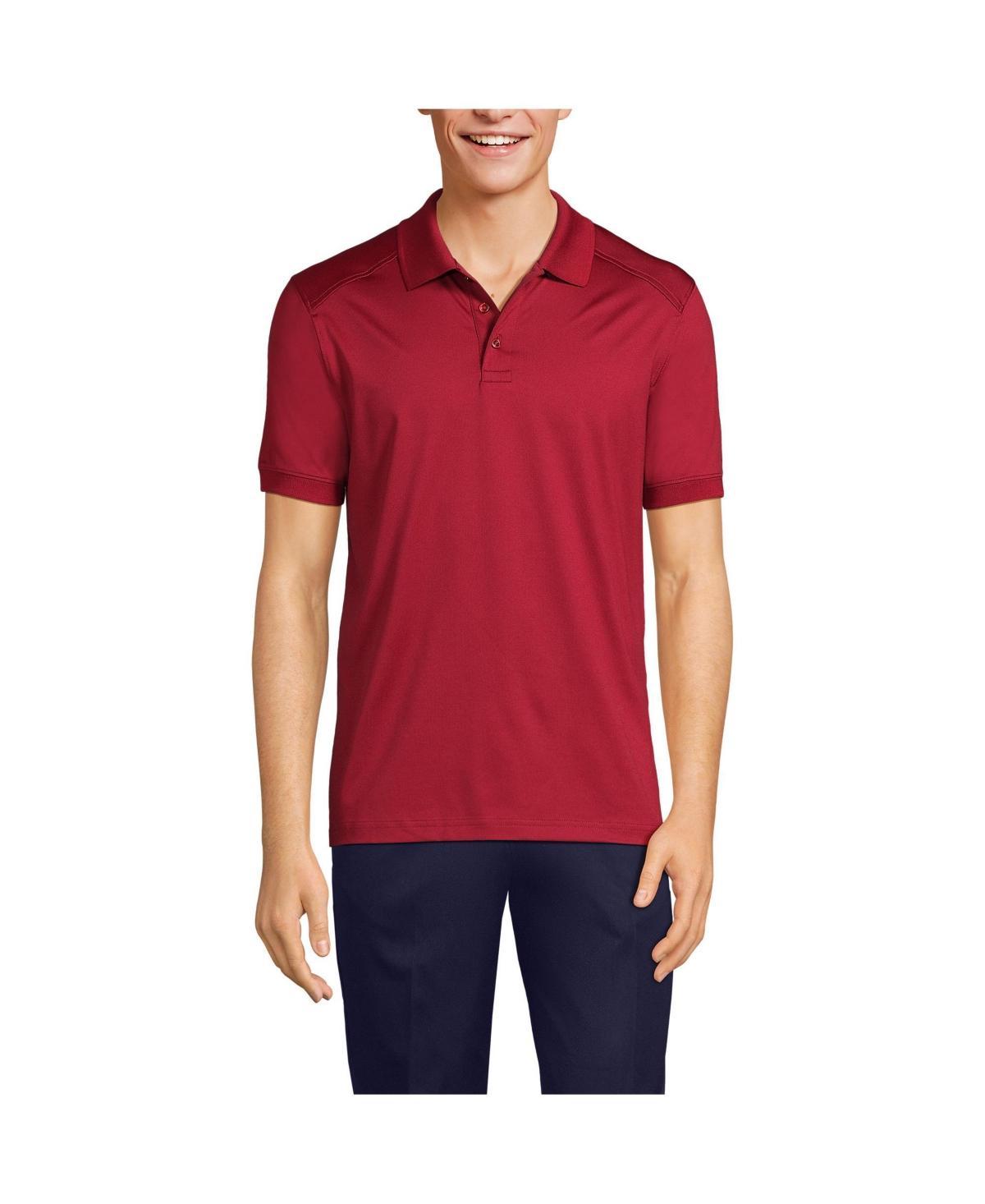 Lands End Mens School Uniform Short Sleeve Rapid Dry Polo Shirt Product Image