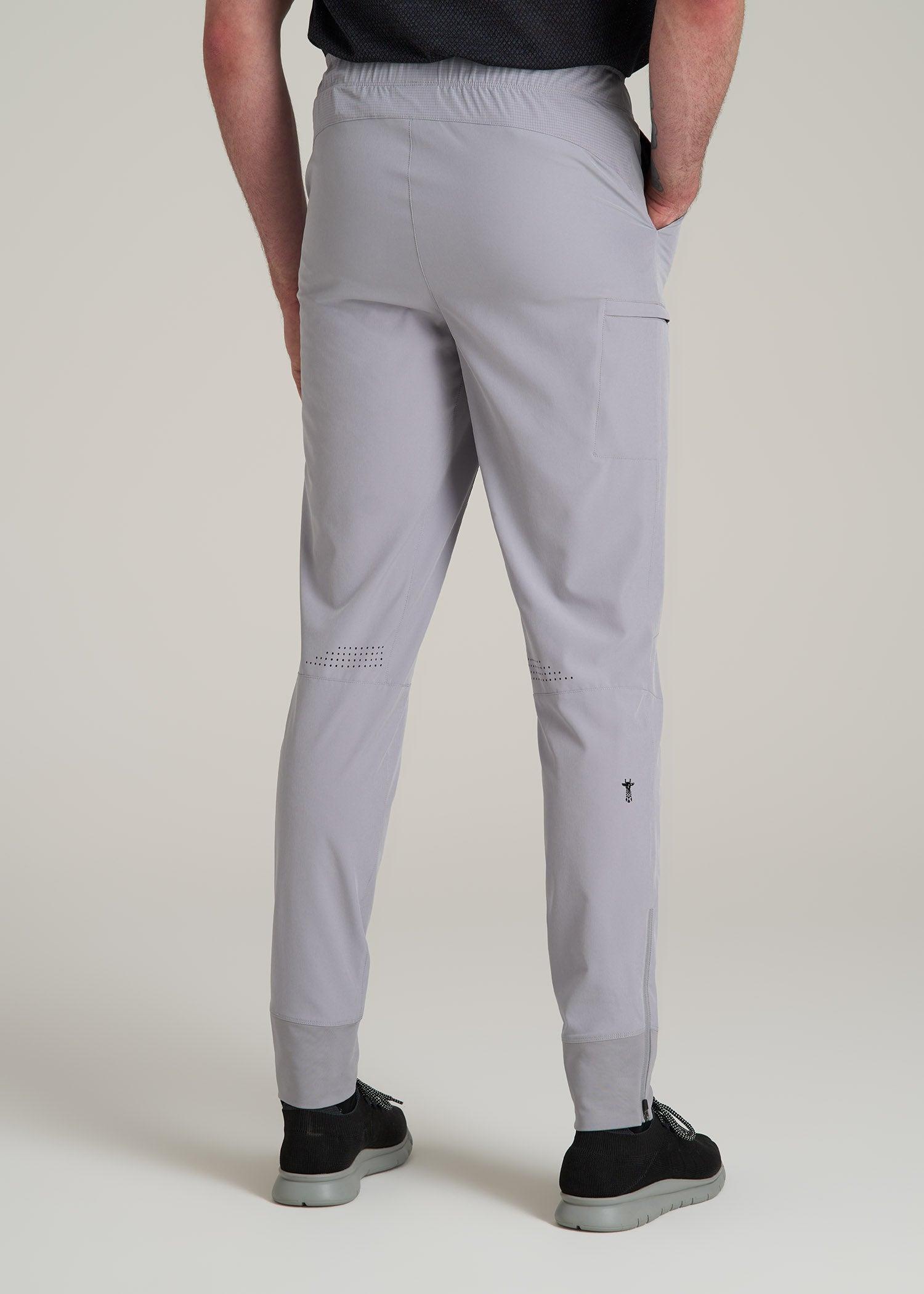 Featherweight Perforated Training Jogger for Tall Men in Light Grey Product Image