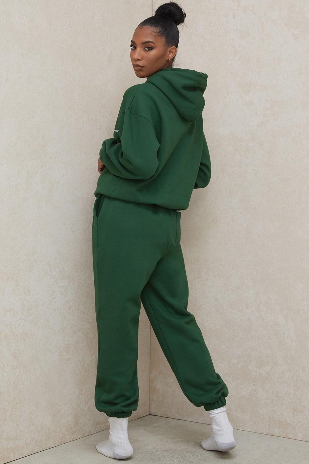 Sky Green Fleece Back Jogging Trousers Product Image
