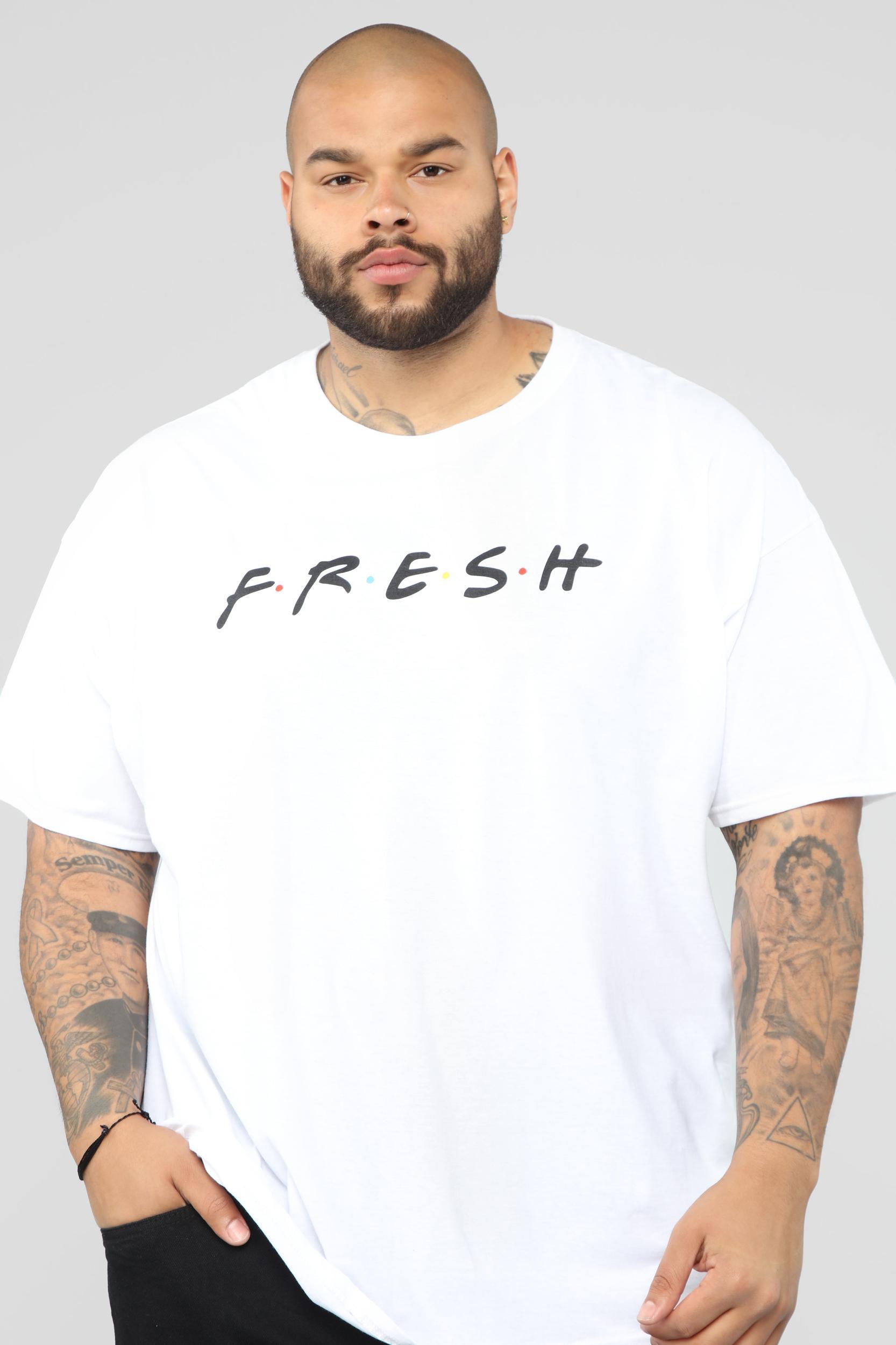 Fresh Short Sleeve Tee - White/Black Product Image