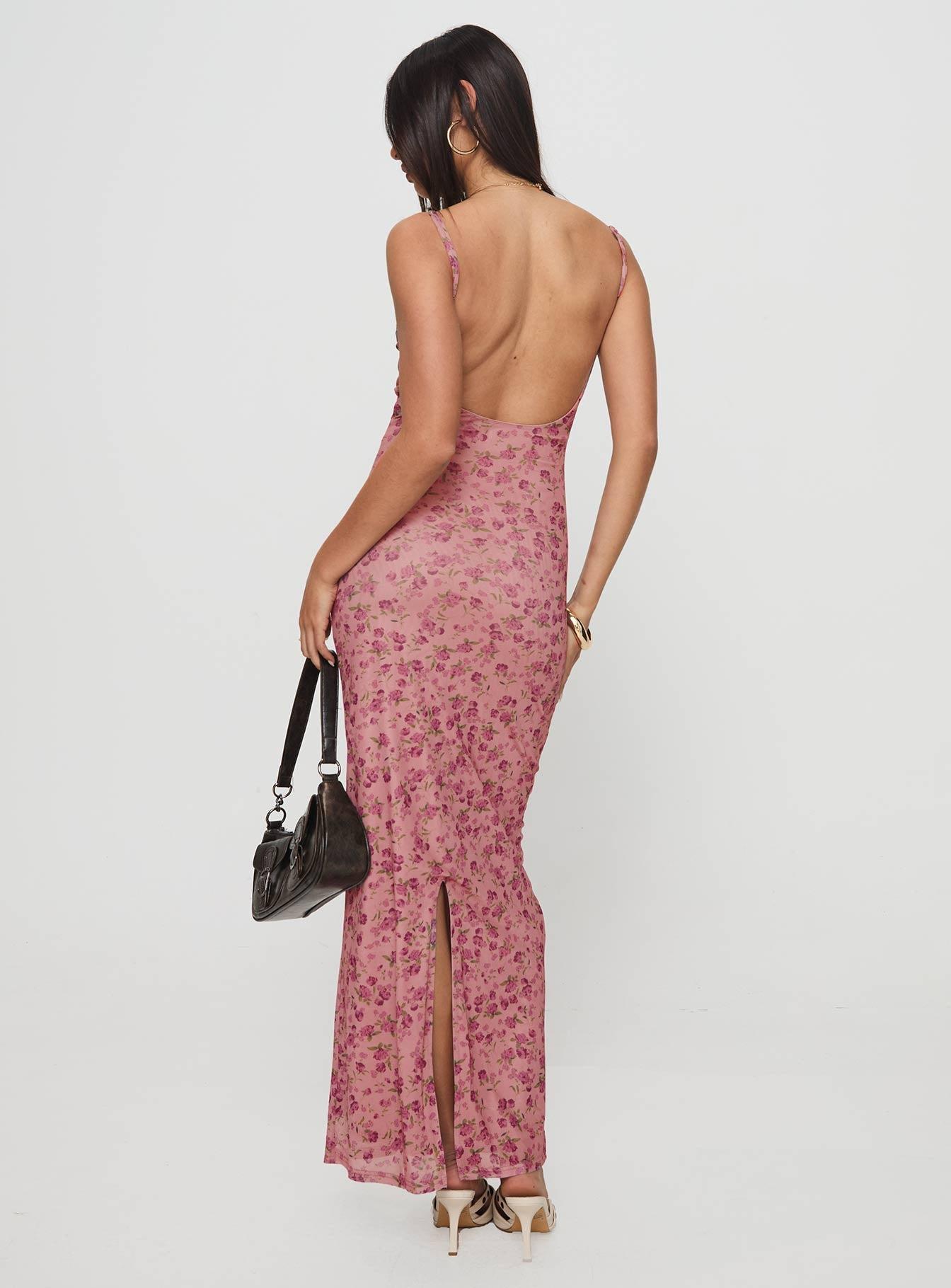 Kastin Maxi Dress Pink Floral Product Image