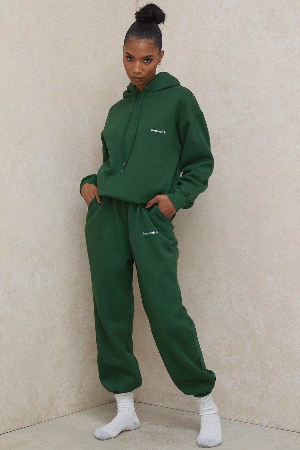 Sky Green Fleece Back Jogging Trousers Product Image
