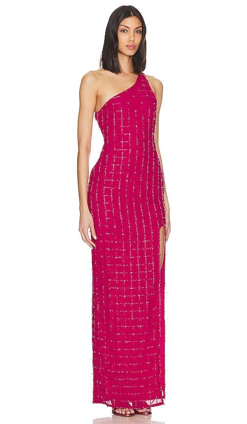 X Revolve One Shoulder Gown Khanums Product Image