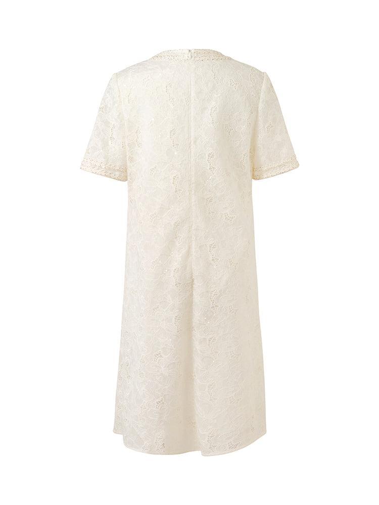 Lace Sequins Women Mini Dress Product Image