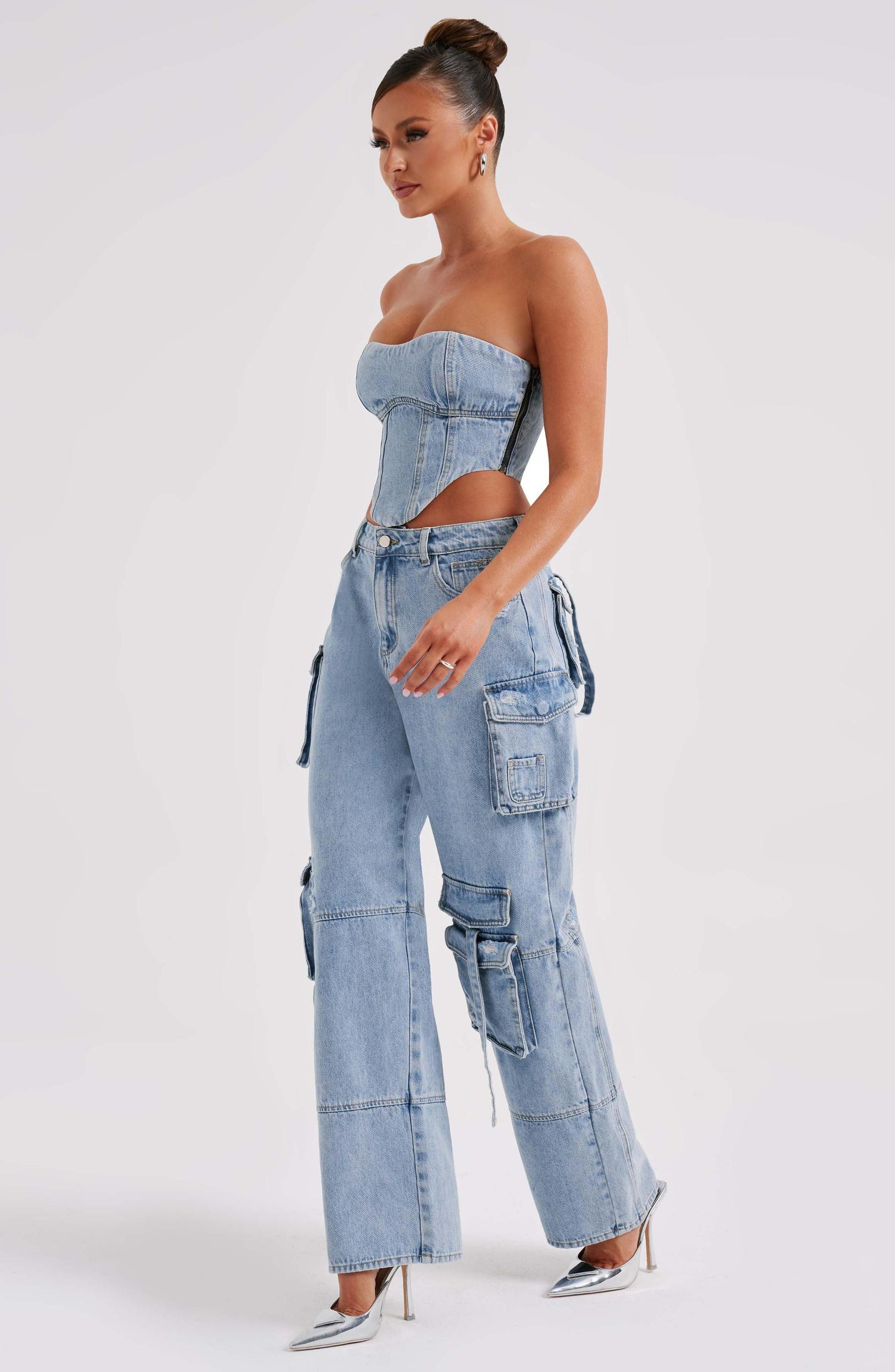 Brooklyn Cargo Pant - Blue Product Image