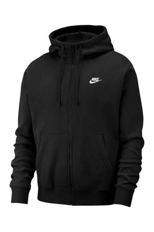 Mens Nike Sportswear Club Fleece Full-Zip Hoodie Grey Heather Product Image