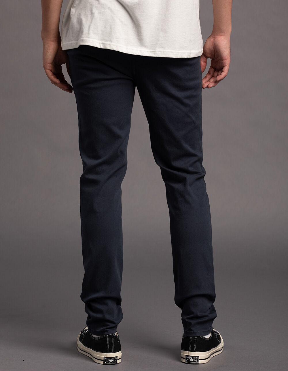 RSQ Mens Skinny Chino Pants - WASHED NAVY Product Image