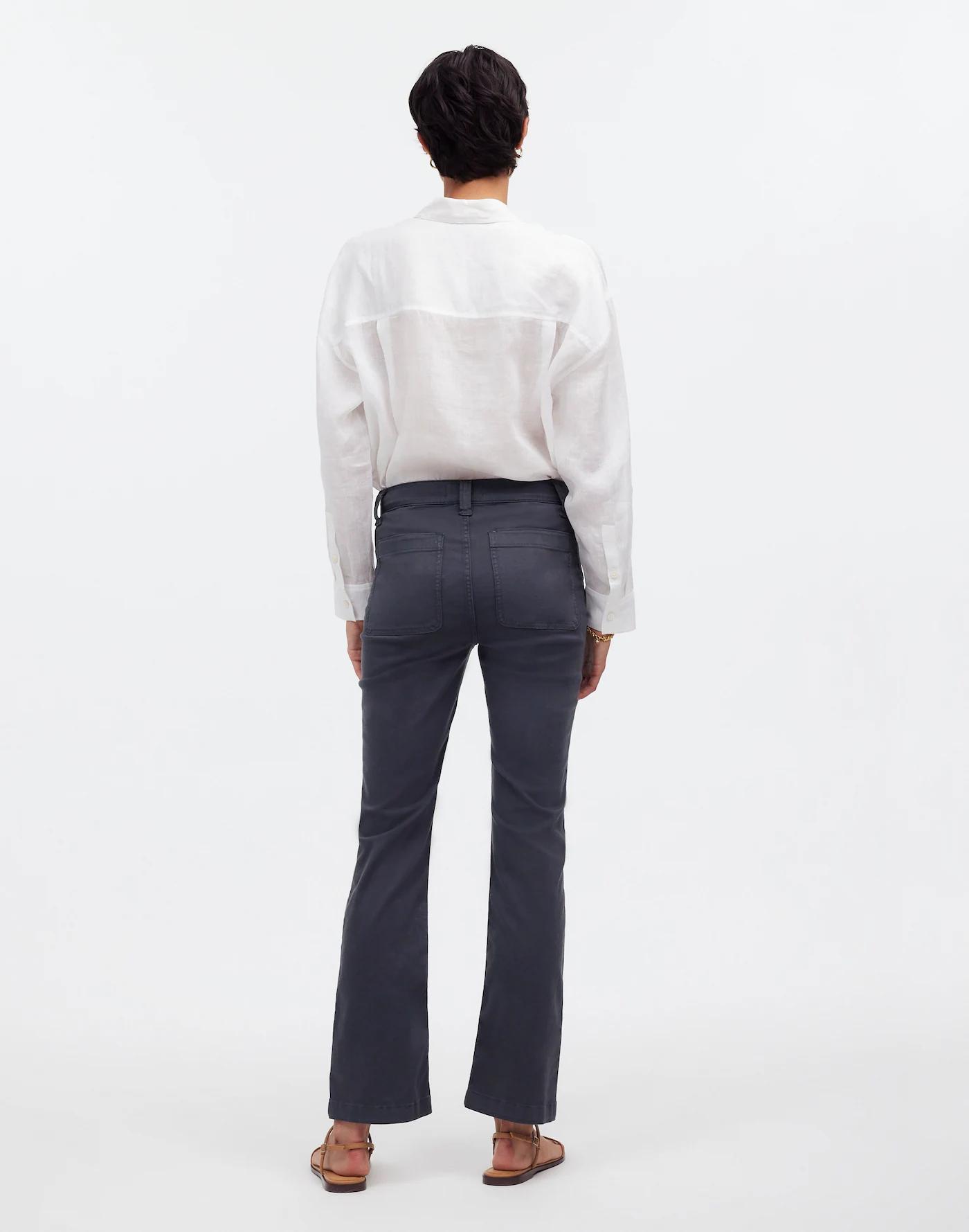 Tall Kick Out Crop Pants in Garment-Dyed Sateen Product Image