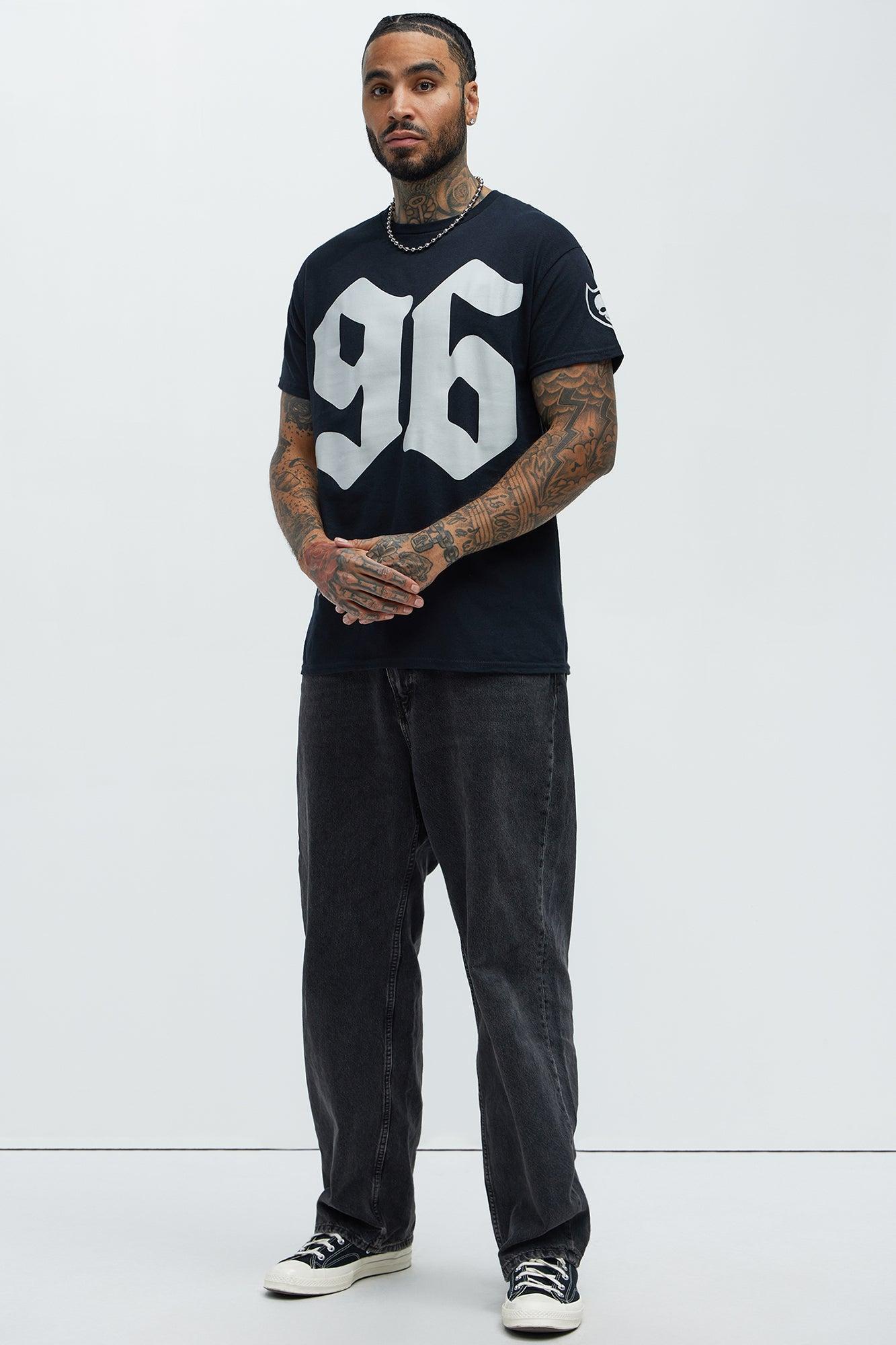96 Globe Skull Short Sleeve Tee - Black Product Image
