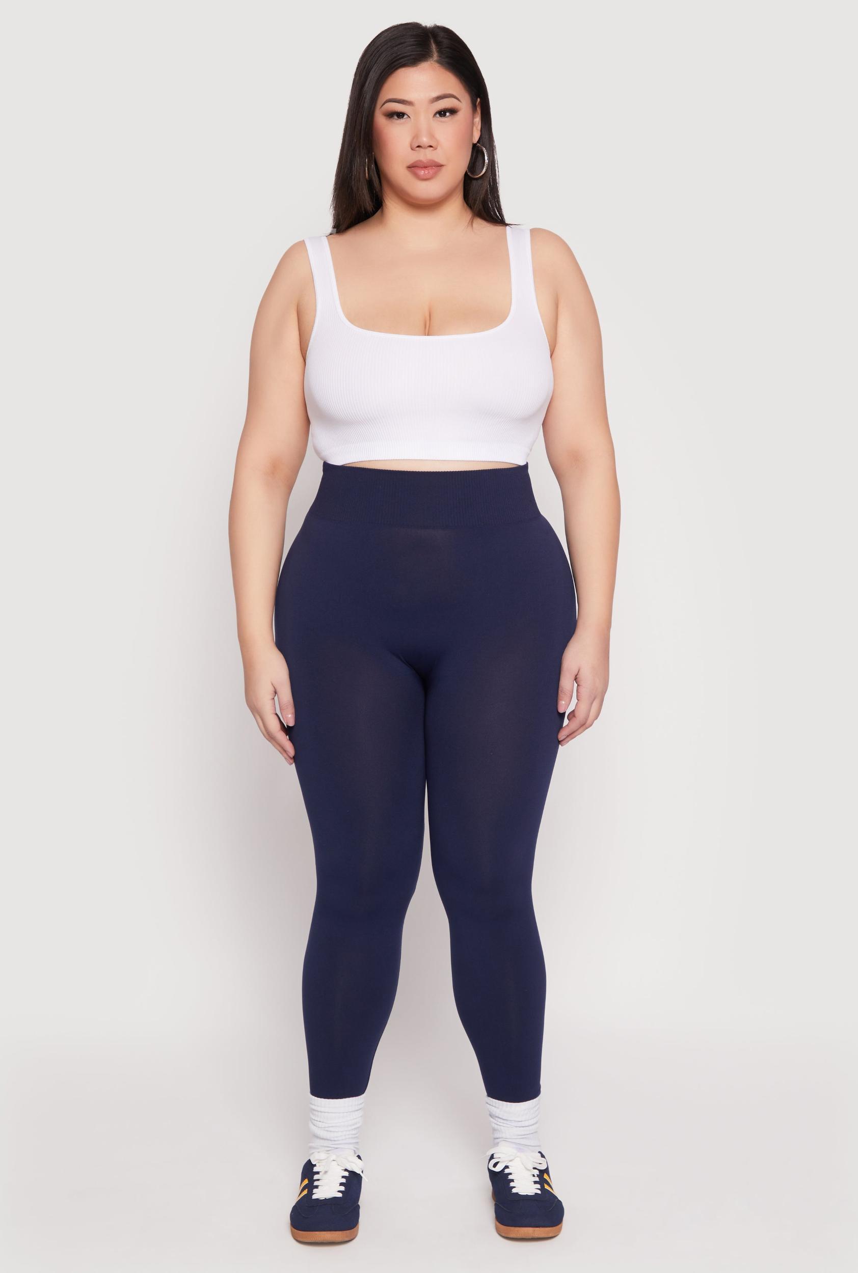 Womens Plus Size Seamless High Waisted Leggings Product Image