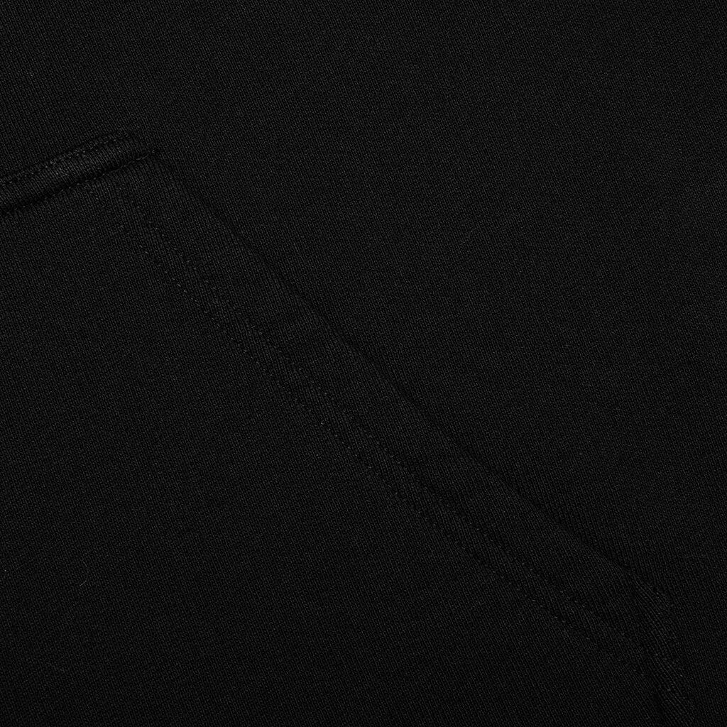 Classic Fit Hoodie w/ Reverse Print - Black Male Product Image