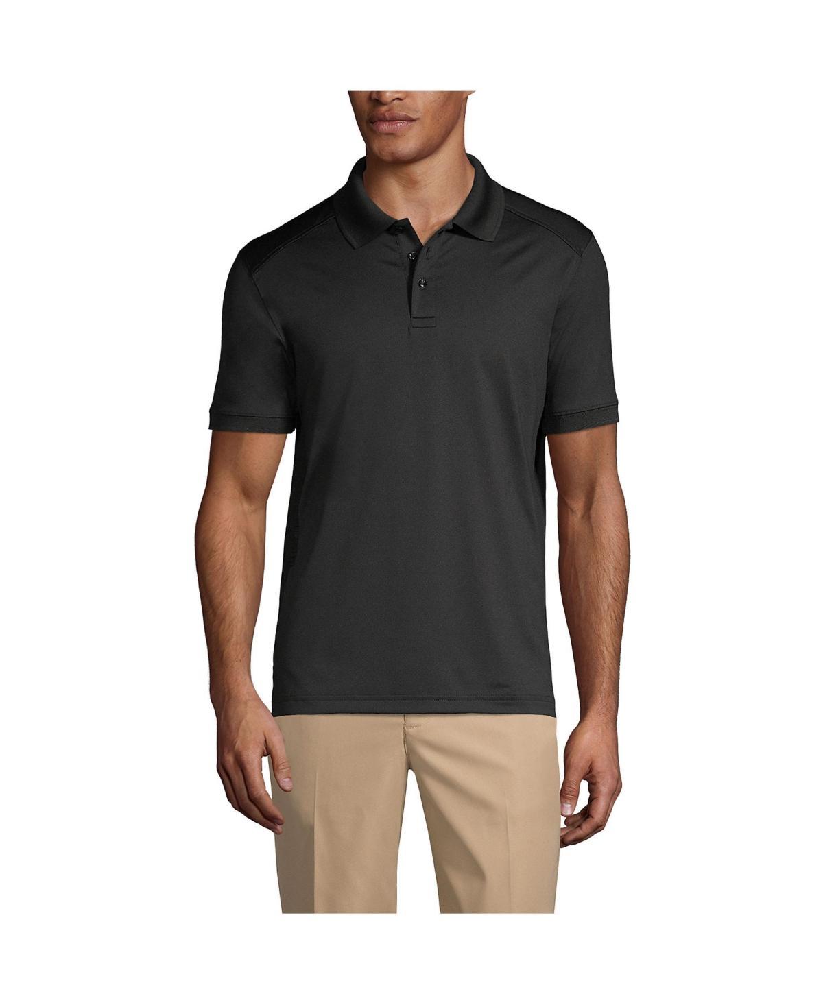 Lands End Mens School Uniform Short Sleeve Rapid Dry Polo Shirt Product Image