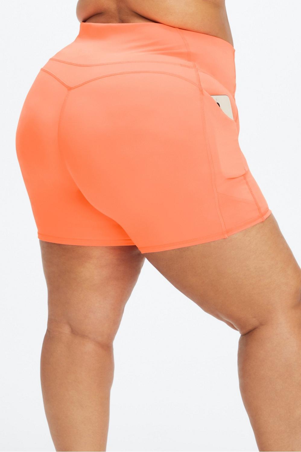 Fabletics Oasis High-Waisted 6 Short Womens orange Size S Product Image