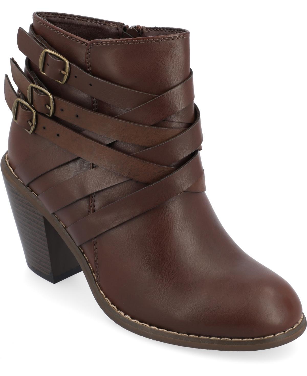 Journee Collection Strap Womens Ankle Boots, Girls Product Image